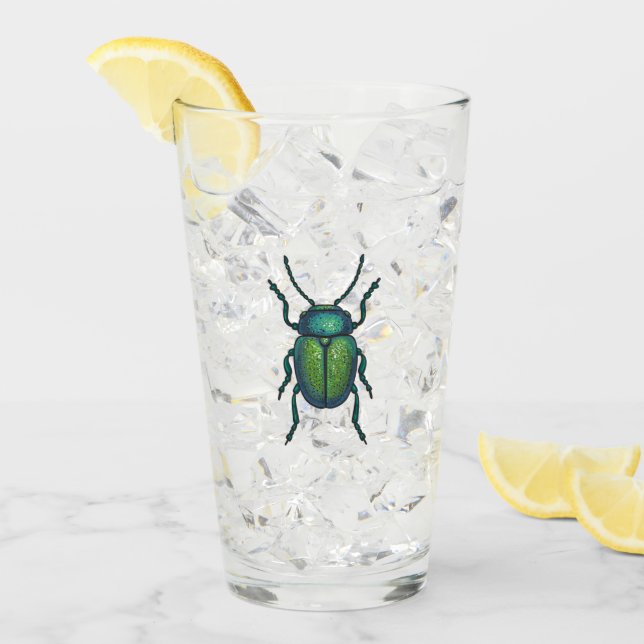 Verre The tansy beetle (Devant glace)