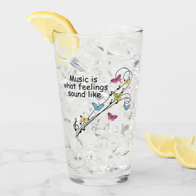 Verre Thème de musique (Devant glace)