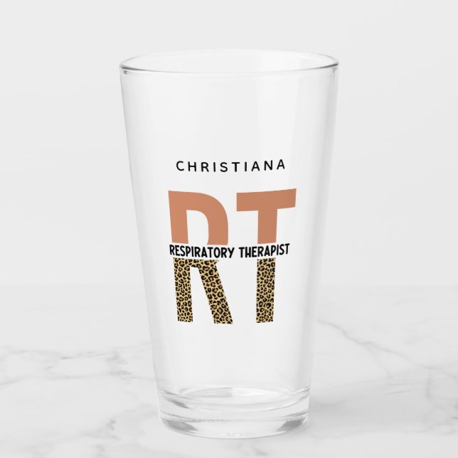 Verre Thérapeute respiratoire personnalisée Don RT (Devant)