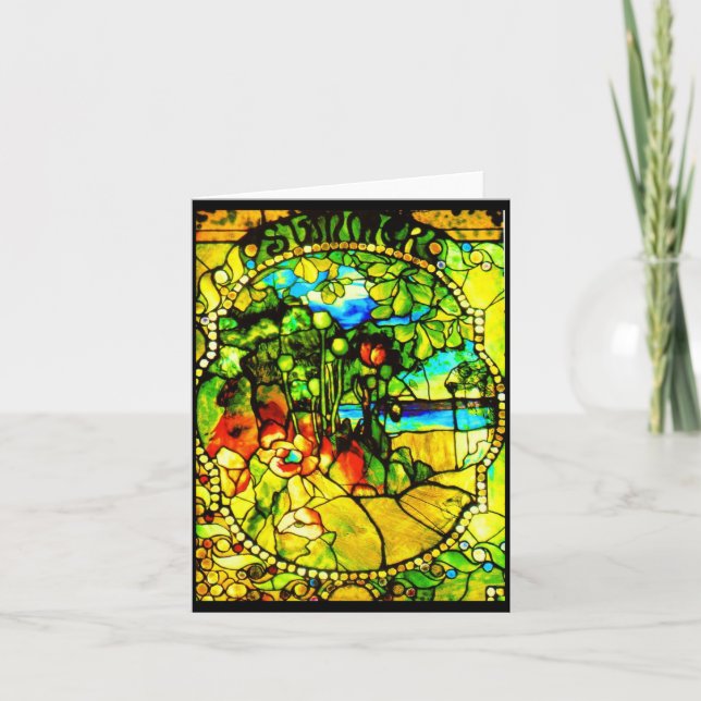 Verre-Tiffany Carte pour notes-Souillé 3 (Devant)