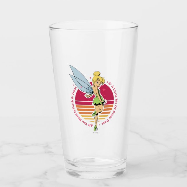 Verre Tinker Bell | Petit peu de poussière de pixie (Devant)