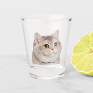 Verre Tiré Lourd Respiration Chat Mème