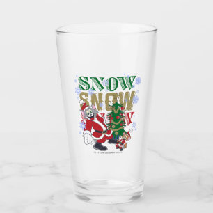 Verre Tom and Jerry Santas By The Tree