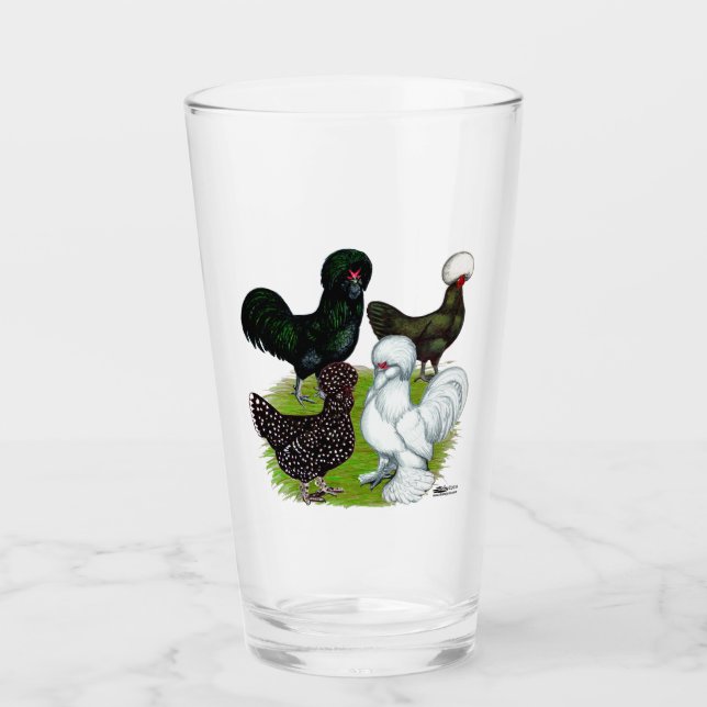 Verre Top Hat Chicken Quartet (Devant)