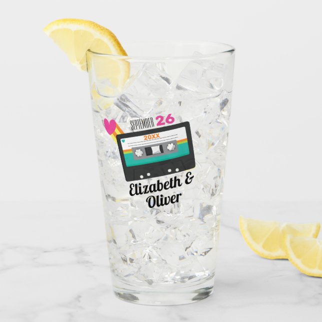 Verre Totalement 80s Cassette Mariage (Devant glace)