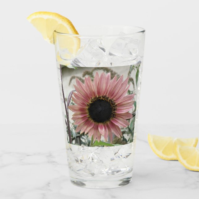 Verre Tournesol rose pâle (Devant glace)