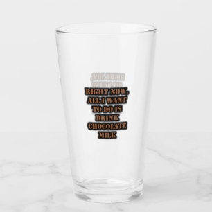 Verre Tout Ce Que Je Veux Faire Est De Boire Du Lait Cho
