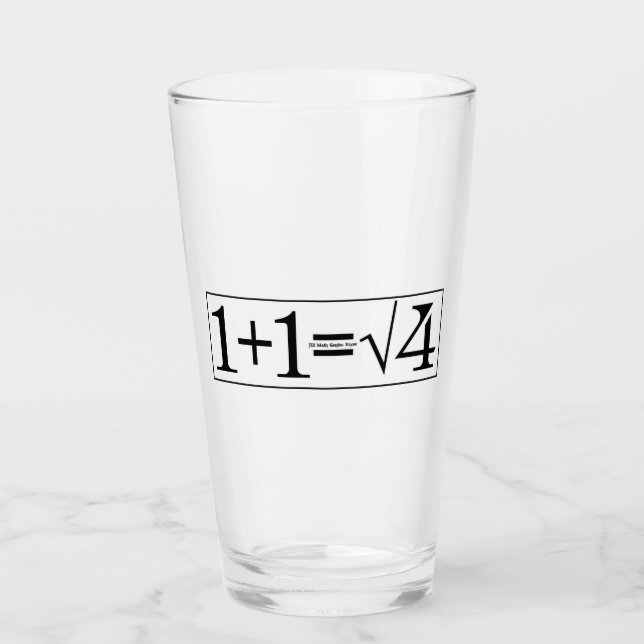 Verre Tout le génie des maths (Devant)