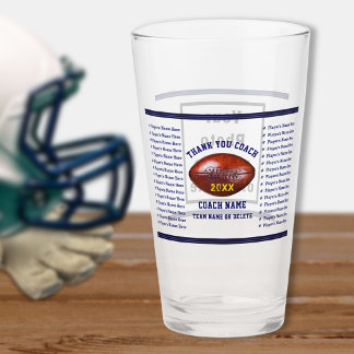 Verre Toutes les idées de cadeaux de coach de football a