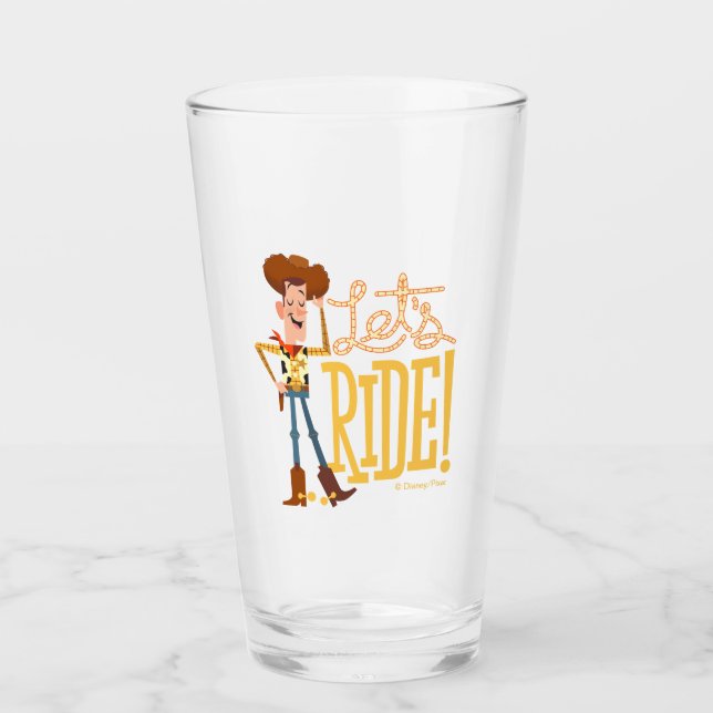 Verre Toy Story 4| Illustration de Woody "Ride" (Devant)