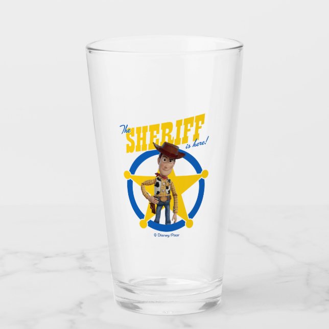 Verre Toy Story 4| Woody "Le shérif est là" (Devant)