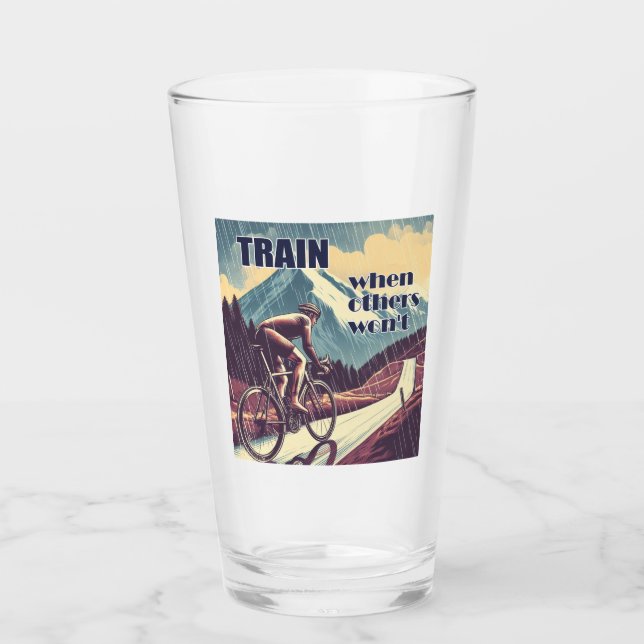Verre Train quand d'autres ne feront pas de vélo (Devant)