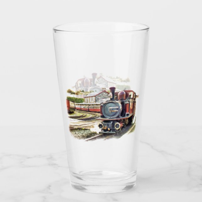 VERRE TRAINS À VAPEUR (Devant)