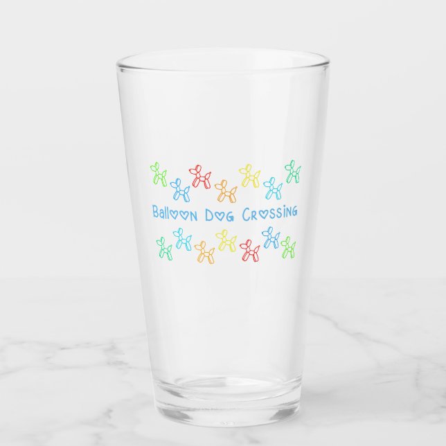 Verre Traversée du chien de ballon (Devant)