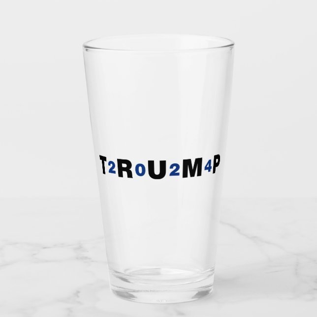 Verre Trump 2024 bleu (Devant)