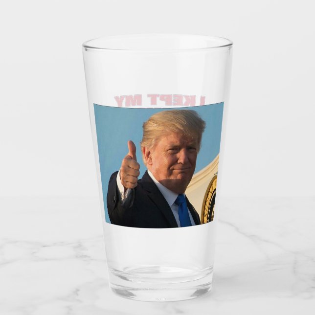 Verre Trump 2024 - J'ai tenu mes promesses. (Devant)