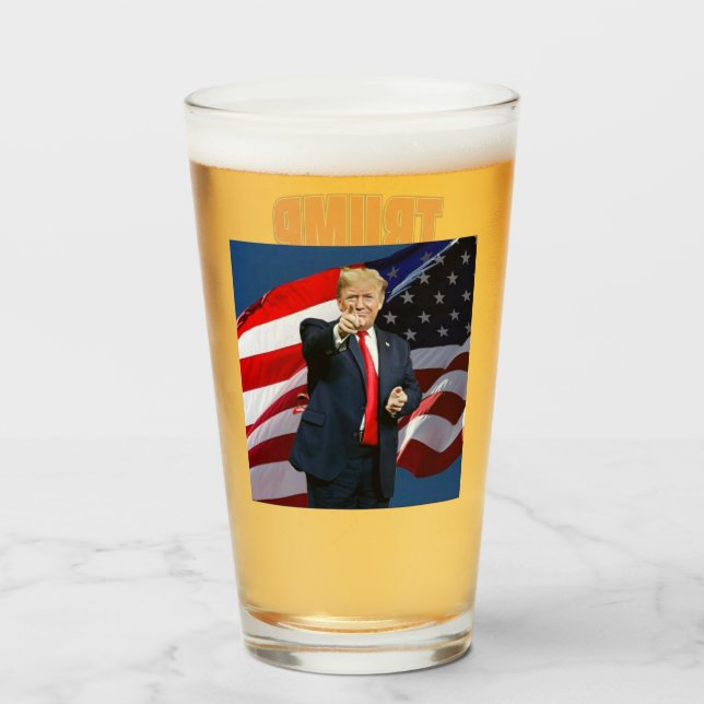 Verre Trump 2024 Le grand retour américain (Dos (rempli))