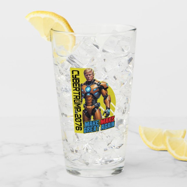 Verre Trump 2076 | Campagne présidentielle martienne (Devant glace)