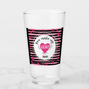 Verre tu me fais sauter le coeur, jour des valentines
