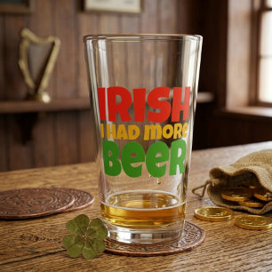 Verre Tumbler Bière Irlandaise J'aurais Aimé Plus