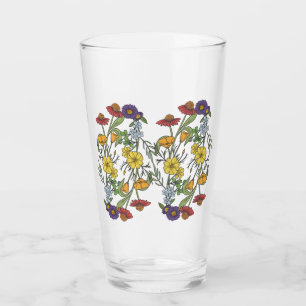 Verre Tumnler fleur sauvage