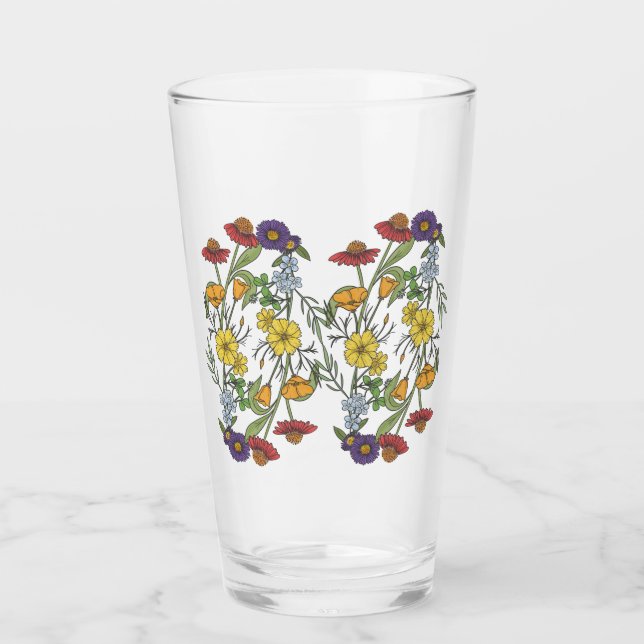 Verre Tumnler fleur sauvage (Devant)
