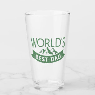 Verre Typographie du meilleur papa du monde Moderne Clas
