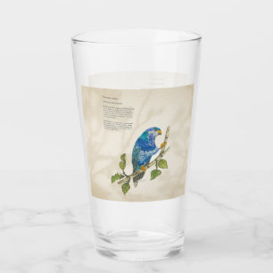 Verre Ultramarine Lorikeet Aquarelles peintes à la main