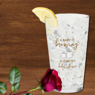 Verre Un bébé brasse du Baby shower