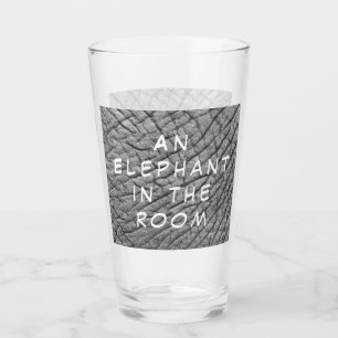 Verre Un éléphant dans la photo en peau de chambre avec