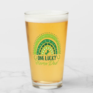 Verre Un père Cheval Lucky Equestrian St. Patrick's Day