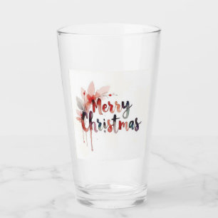 Verre Un produit avec un design "Joyeux Noël"