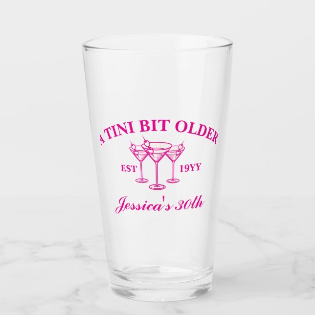Verre Un Tini Un Peu Plus Ancien Martini Personnalisé An (Devant)