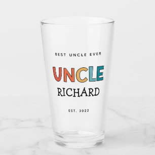 Verre Uncle personnalisé Retro cadeau meilleur oncle jam