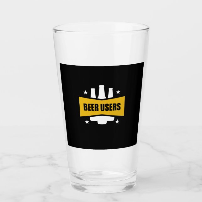 Verre Utilisateurs Fiers De La Bière (Devant)