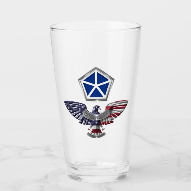 Verre V Aigle de Corps blindé avec patchs (Devant)