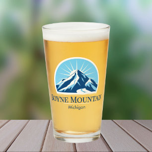 Verre Vacances de ski à Boyne Mountain Michigan bière