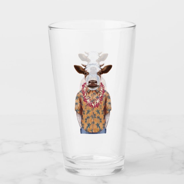 Verre Vache à chemise hawaïenne (Devant)