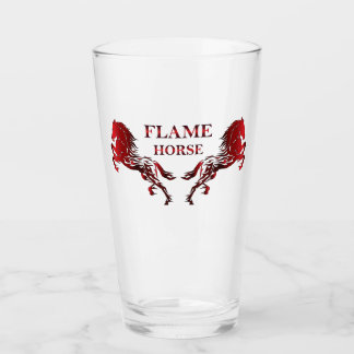 Verre Vaisselle de boisson Cheval de Flamme