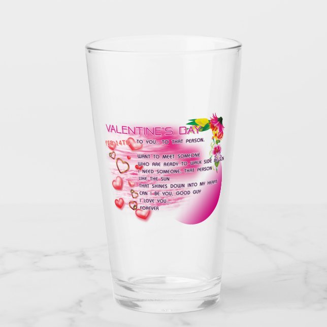 Verre Valentine 2026 Drinkware (Devant)