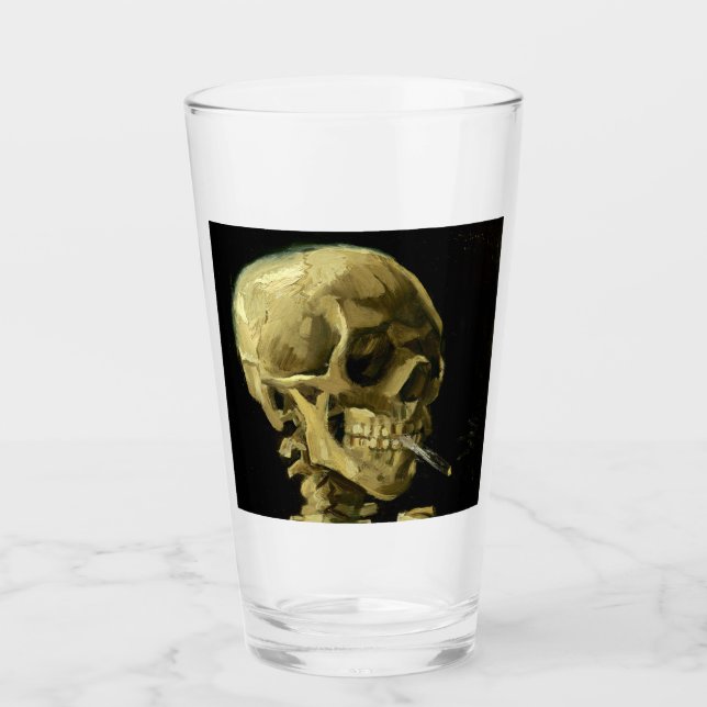 Verre Van Gogh Fumer du squelette (Devant)