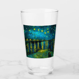Verre Van Gogh Nuit étoilée sur le Rhône