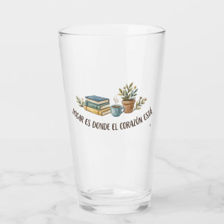 Verre Vaso de Vidrio Cozy Acuarela