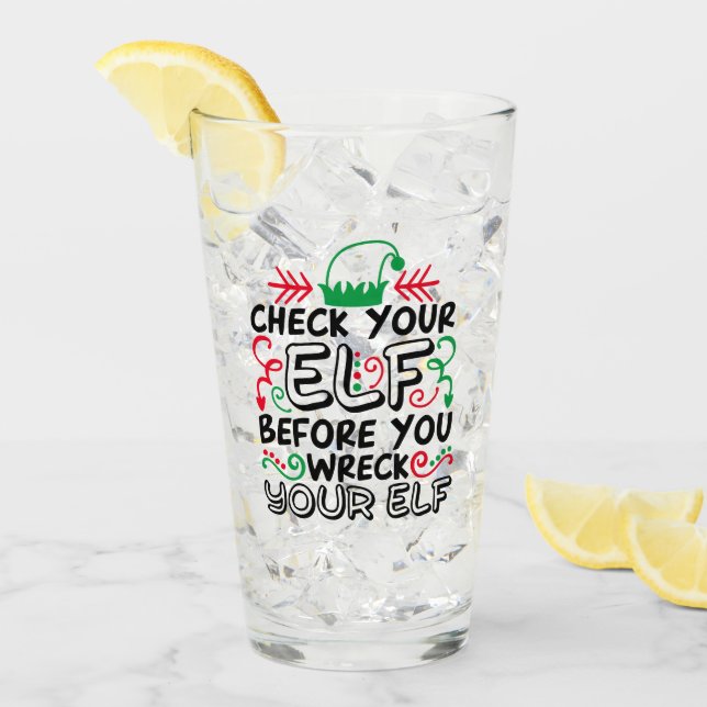 Verre Vérifiez votre elfe avant de vous débarrasser de v (Devant glace)