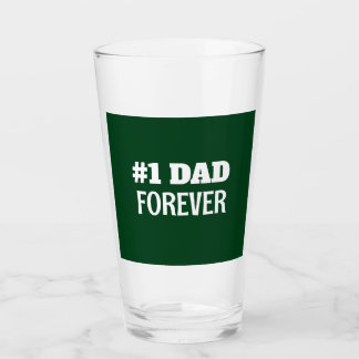 Verre Vert et blanc #1 Papa Forever Fête des pères Cadea