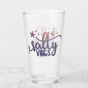 Verre Vibes de sel Pearlescent Ocean Beach Pint Glass