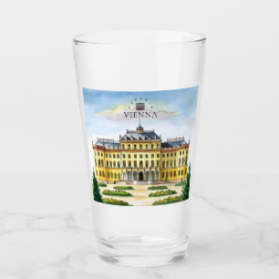 Verre Vienne Autriche Aquarelle Ville Voyage Mémoire