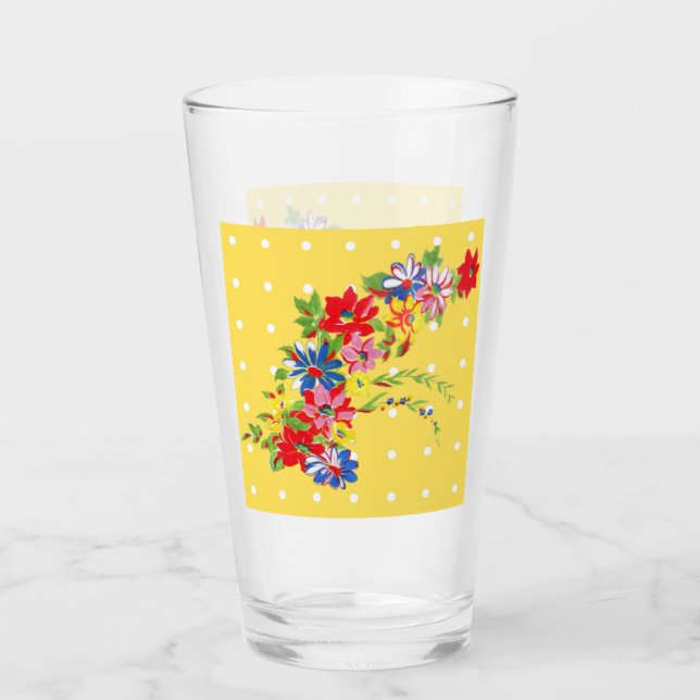 Verre vintage Floral (Devant)