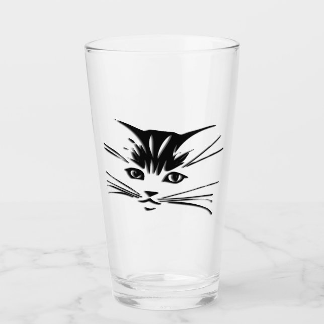 Verre Visage de chat Kitty (Devant)