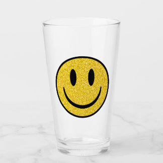 Verre Visage de sourire parties scintillant